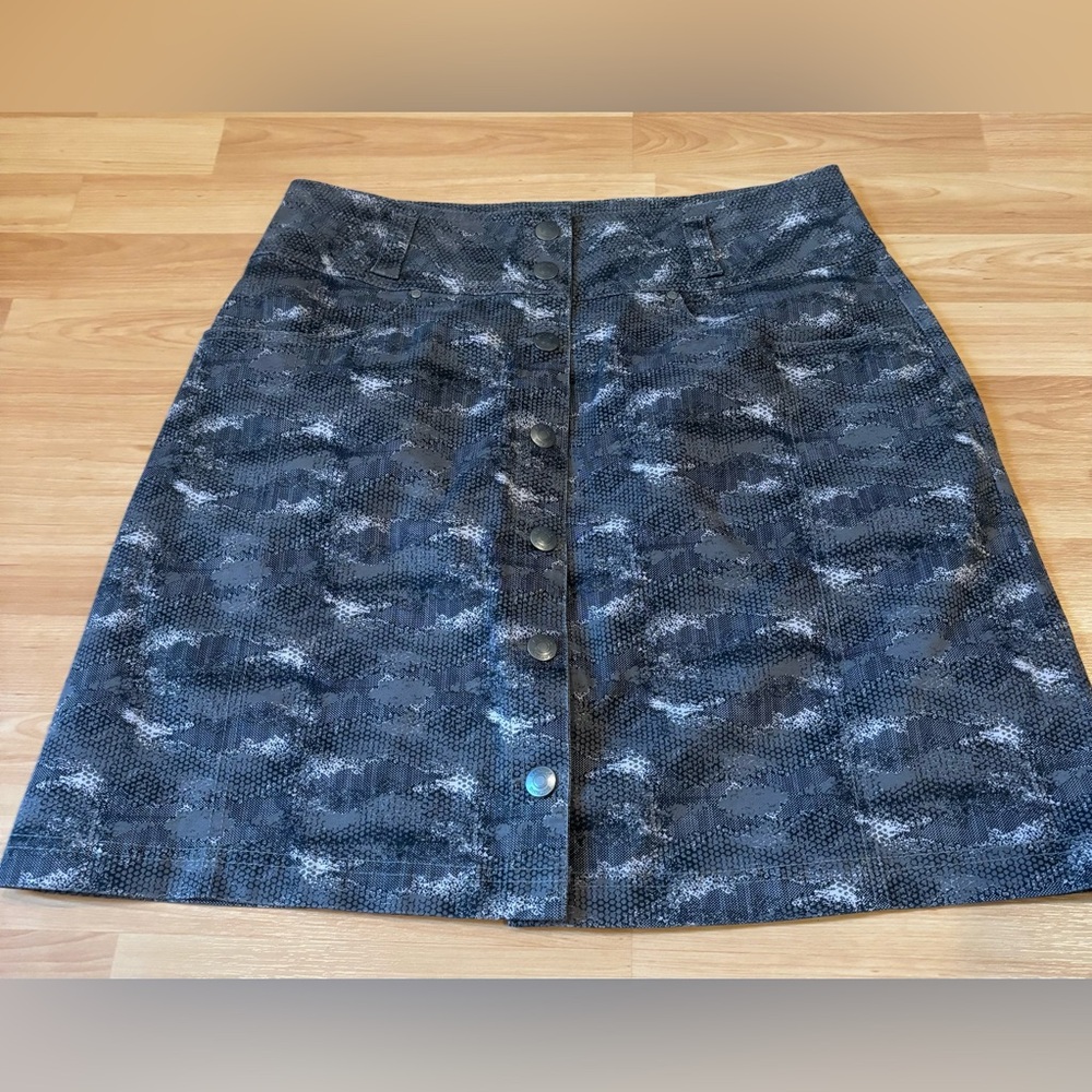 Aventura A-Line Skirt with Button Front